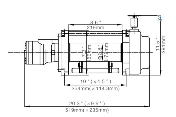 วินซ์ไฮโดรลิค รันวา 11000 ปอนด์ 5 ตัน รถยก รถบรรทุก HYDRAULIC WINCH RECOVERY TRUCK 11000 LBS 5 TONS RUNVA